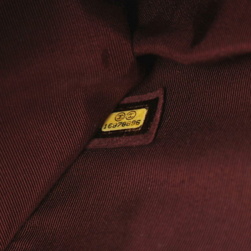 香奈兒絎縫單肩包/手提包，羊皮，女士，紅色-4