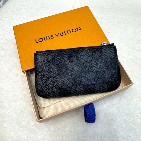 經典百搭 路易威登LV Damier Ebène 棋盤格零錢鑰匙包 N62658 實用小皮件首選 💼