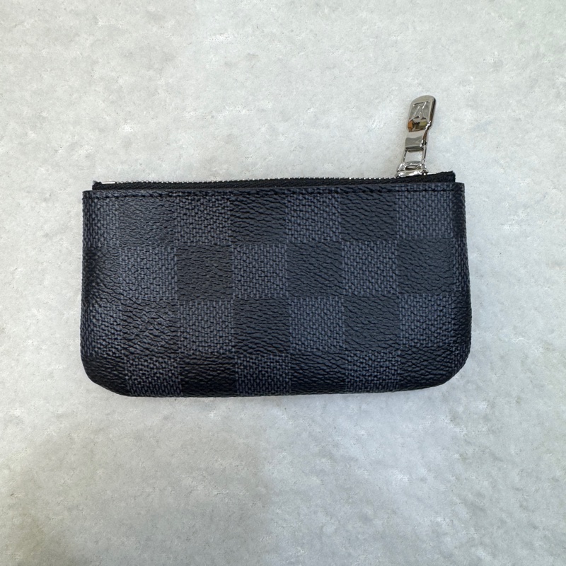 經典百搭 路易威登LV Damier Ebène 棋盤格零錢鑰匙包 N62658 實用小皮件首選 💼-1