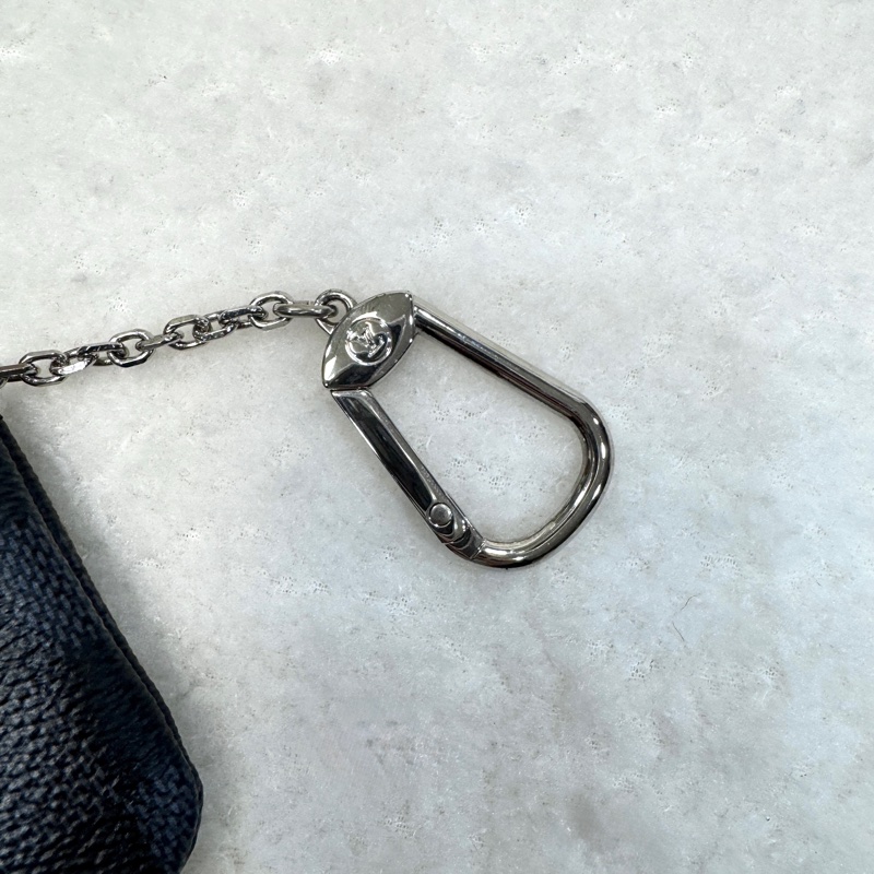 經典百搭 路易威登LV Damier Ebène 棋盤格零錢鑰匙包 N62658 實用小皮件首選 💼-8