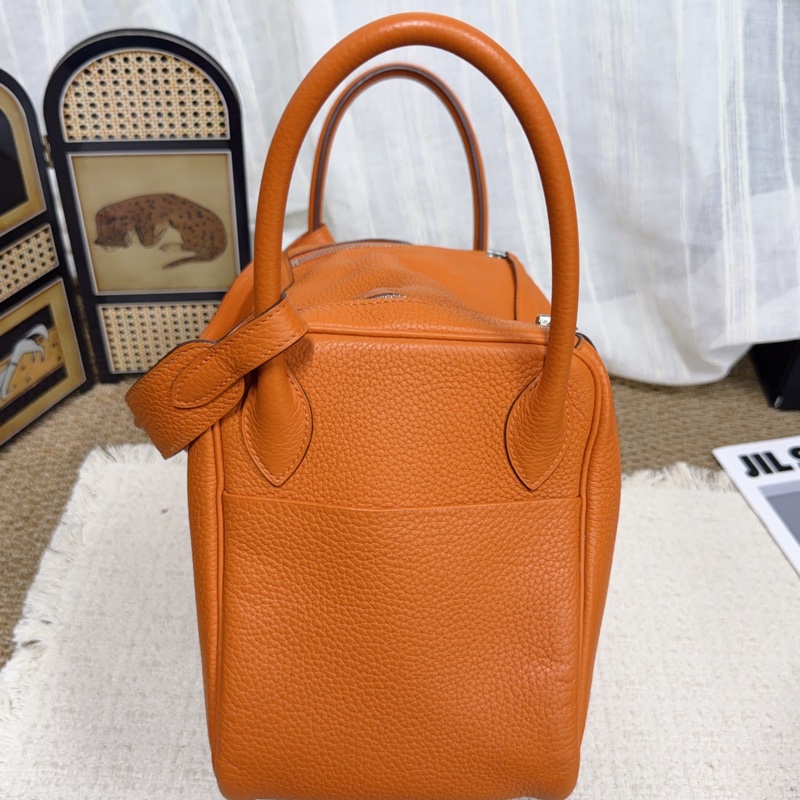 🌈Hermes🧡Lindy 30🧡橙色銀扣🧡98新🌟TC皮🌟愛馬仕🌟-1