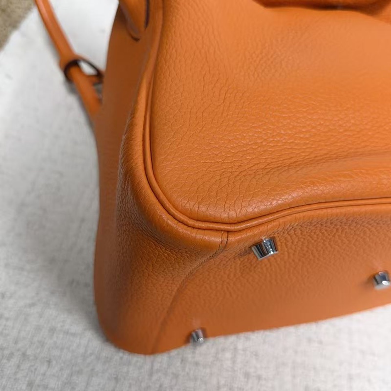 🌈Hermes🧡Lindy 30🧡橙色銀扣🧡98新🌟TC皮🌟愛馬仕🌟-3
