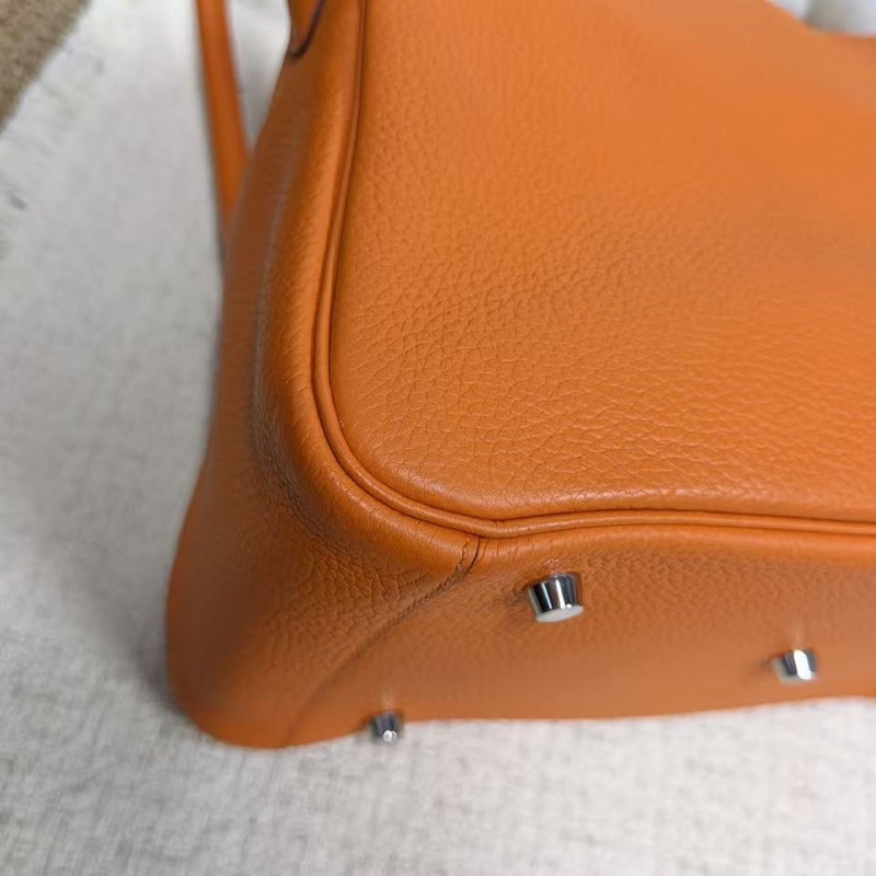 🌈Hermes🧡Lindy 30🧡橙色銀扣🧡98新🌟TC皮🌟愛馬仕🌟-4
