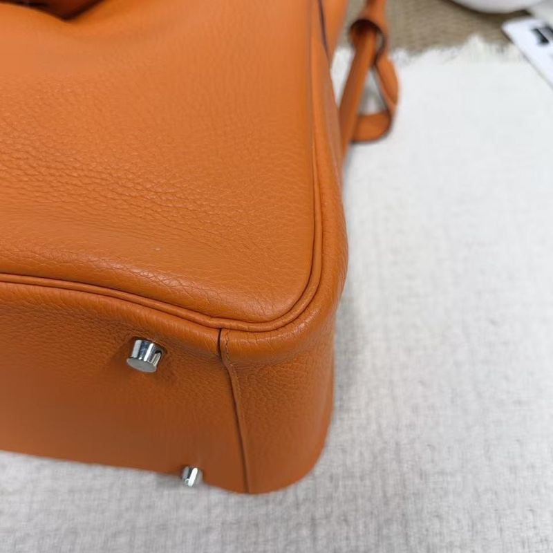 🌈Hermes🧡Lindy 30🧡橙色銀扣🧡98新🌟TC皮🌟愛馬仕🌟-5