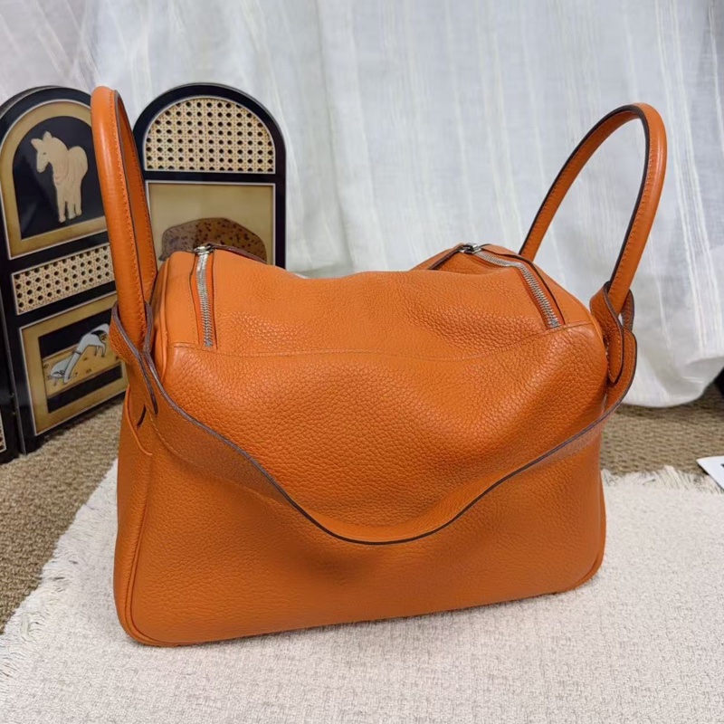 🌈Hermes🧡Lindy 30🧡橙色銀扣🧡98新🌟TC皮🌟愛馬仕🌟-7