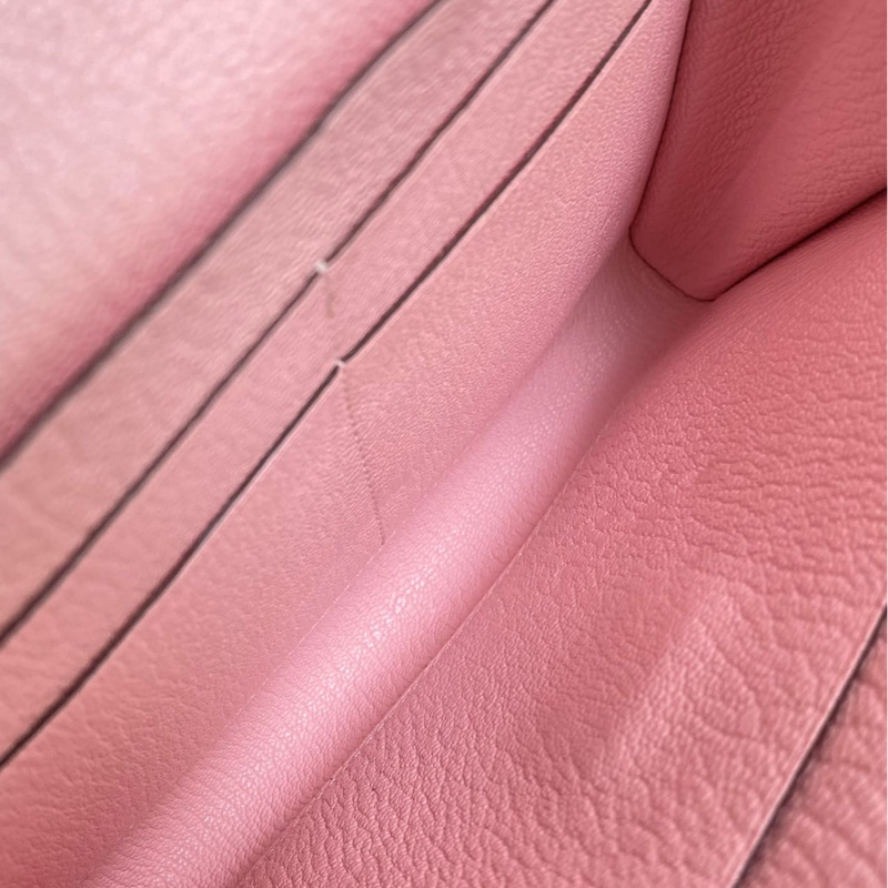 🌈Hermes💗Clic 16💗3Q櫻花粉銀扣💗98新🌈山羊皮🌟clic16🌟clic🌟hermeswallet🌟愛馬仕🌟-3