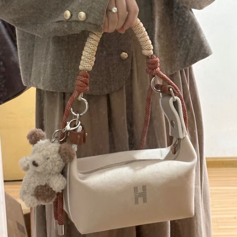 Hermès 97/98新 閒置小號 自然色（米色）收納包/便當盒-0