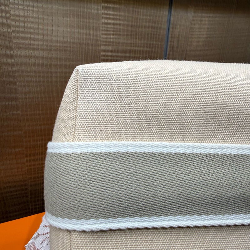 Hermès 97/98新 閒置小號 自然色（米色）收納包/便當盒-19