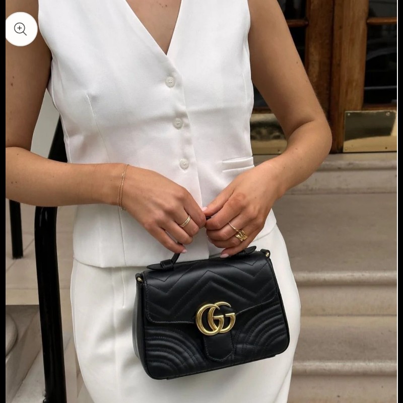 Gucci Marmont 梯形包 郵差包-21