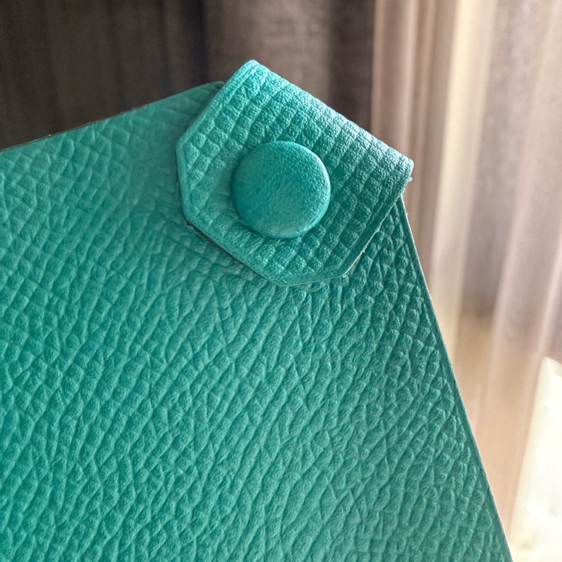 Hermes 97.98新護照夾 似孔雀綠-3