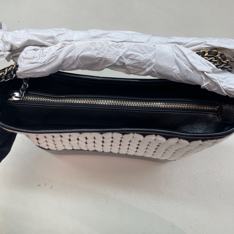全新未使用品CHANEL香奈兒 經典款19P 流浪包大號-13