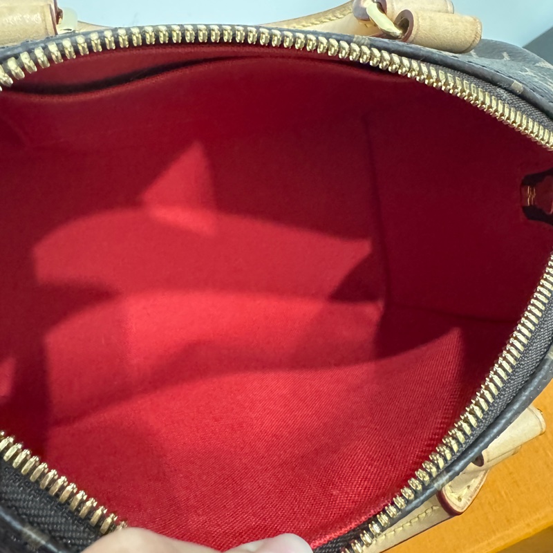 Louis Vuitton Speedy 20 芯片款💗原廠奶茶色背帶(盒裝完整）-11