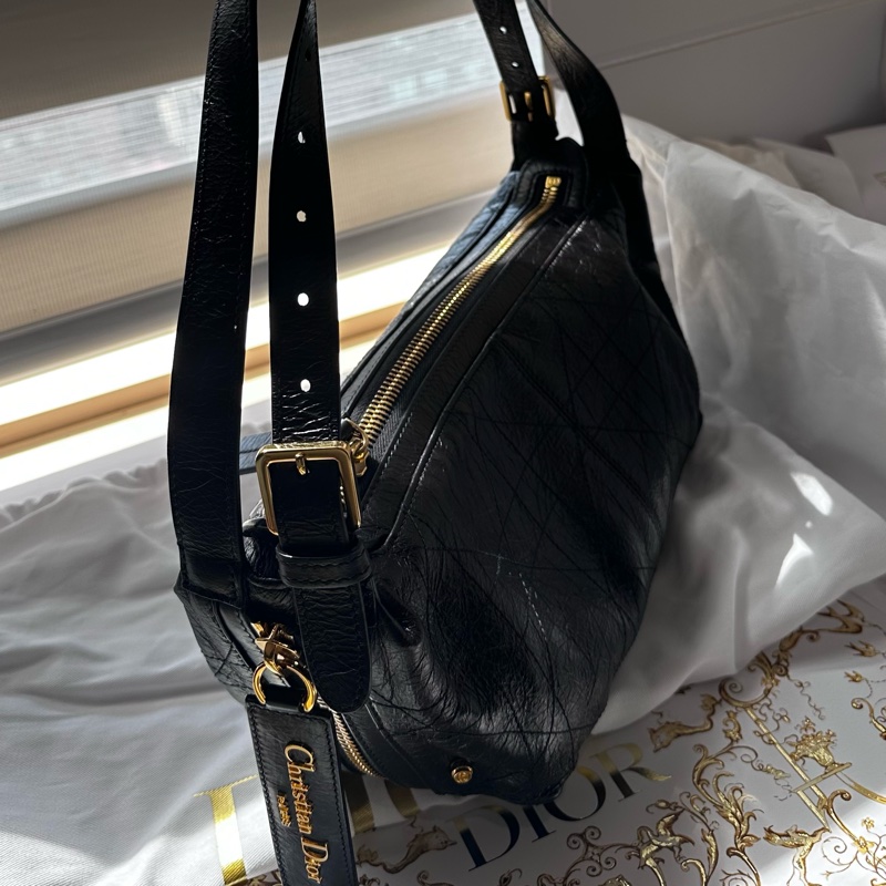 Dior皺面小牛皮 D-Journey小型包-5