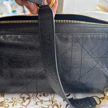 Dior皺面小牛皮 D-Journey小型包-8