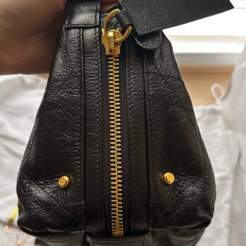 Dior皺面小牛皮 D-Journey小型包-9