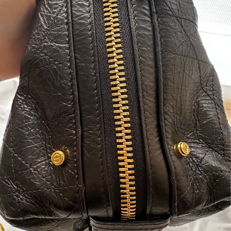 Dior皺面小牛皮 D-Journey小型包-10