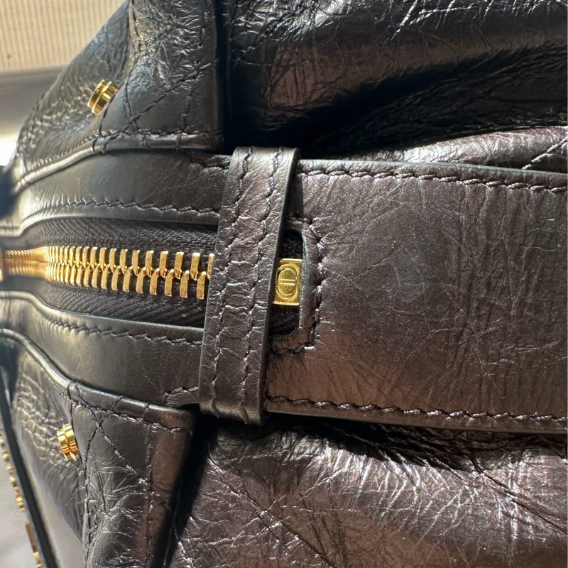 Dior皺面小牛皮 D-Journey小型包-11