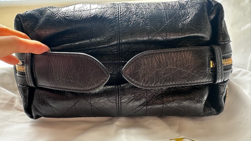 Dior皺面小牛皮 D-Journey小型包-13