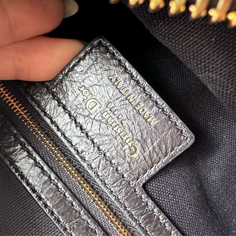 Dior皺面小牛皮 D-Journey小型包-14