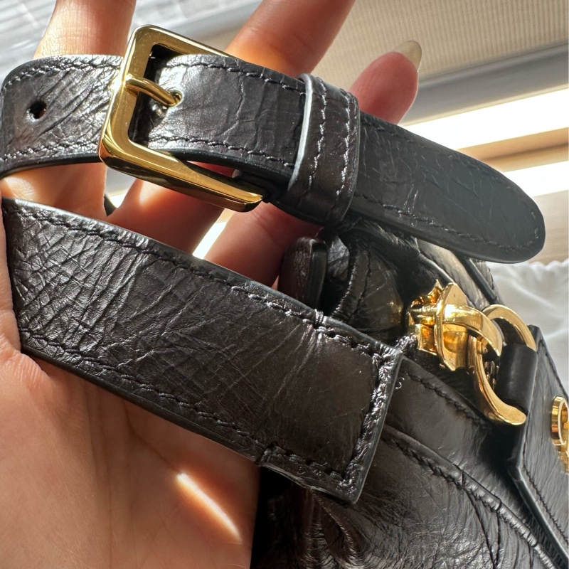 Dior皺面小牛皮 D-Journey小型包-20