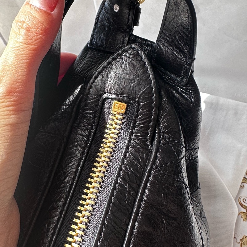 Dior皺面小牛皮 D-Journey小型包-21