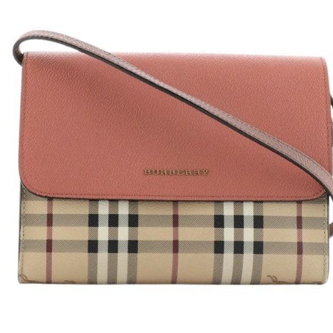 Burberry經典格紋牛皮肩背/斜背包-0