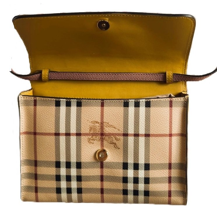 Burberry經典格紋牛皮肩背/斜背包-7