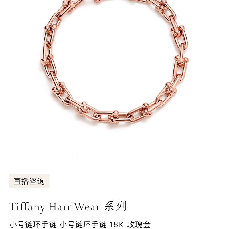 Tiffany 蒂芙尼 hardwear 系列 小號鏈環手鍊-7