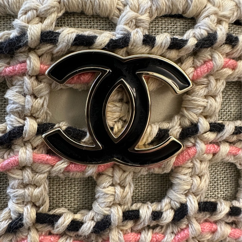 Chanel 度假系列 皮穿鍊編織肩背包-4