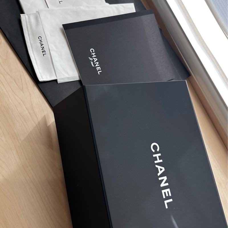 香奈兒cf20 handle cf mini 黑金 淡金扣-1