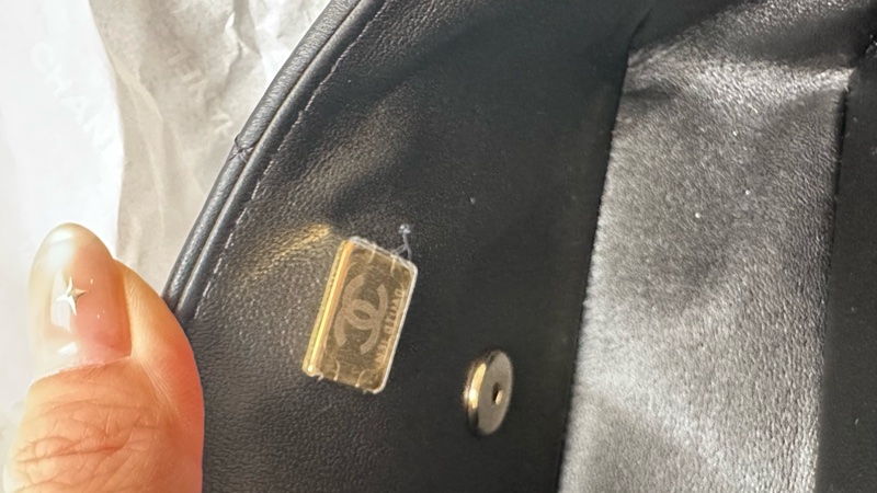 香奈兒cf20 handle cf mini 黑金 淡金扣-18