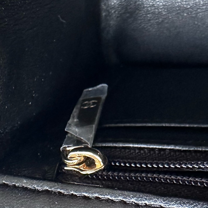 香奈兒cf20 handle cf mini 黑金 淡金扣-31