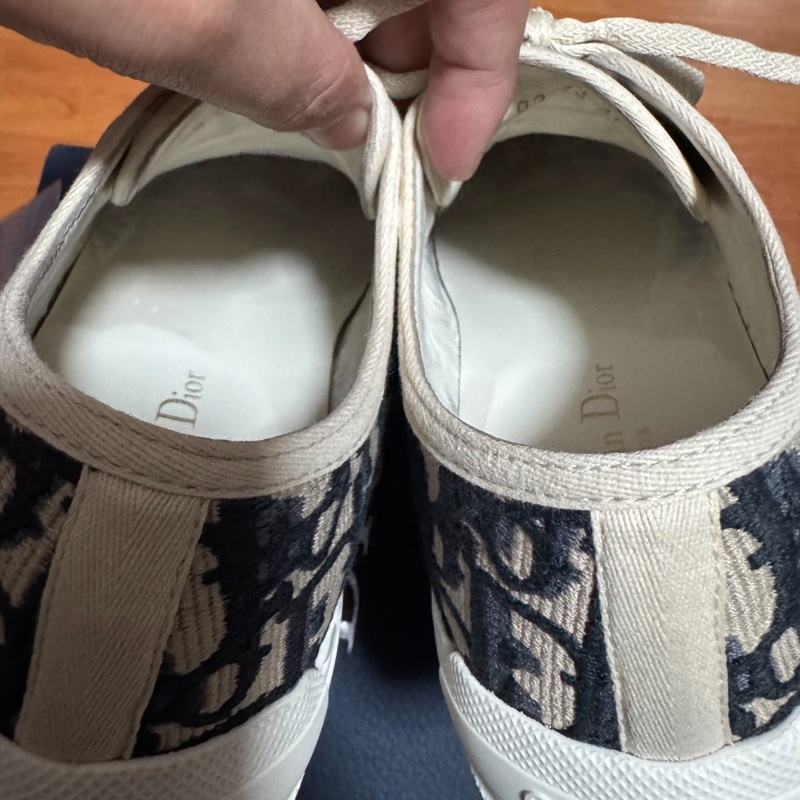 Dior新款厚底鞋迪奧刺繡印花Walk'n'Oblique米色 37碼-6
