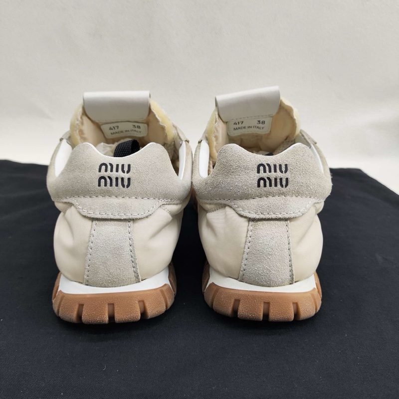 MIU MIU繆繆 Tyre 絨面革 德訓鞋 新款餅乾鞋 38碼-4