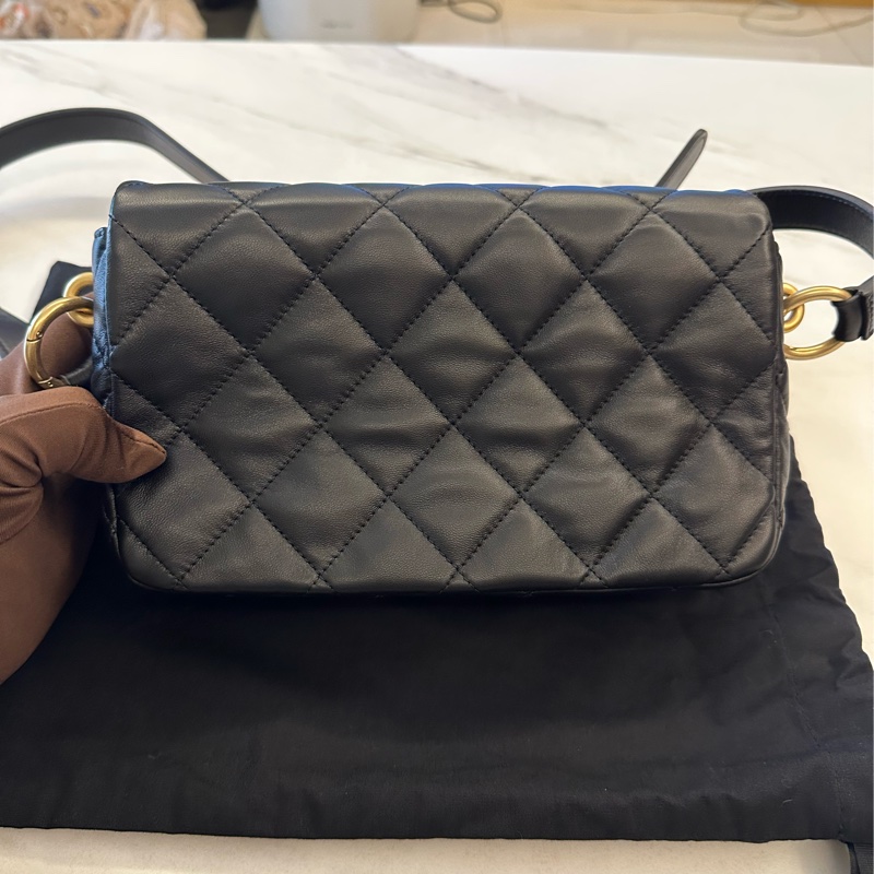 Chanel Flapbag 黑色羊皮-2