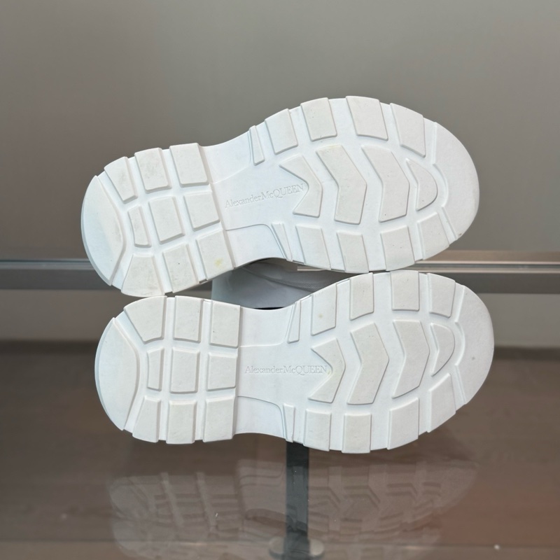 99新麥昆/Alexander McQueen 黑白帆布馬丁靴 尺碼/36 🈚附件-6