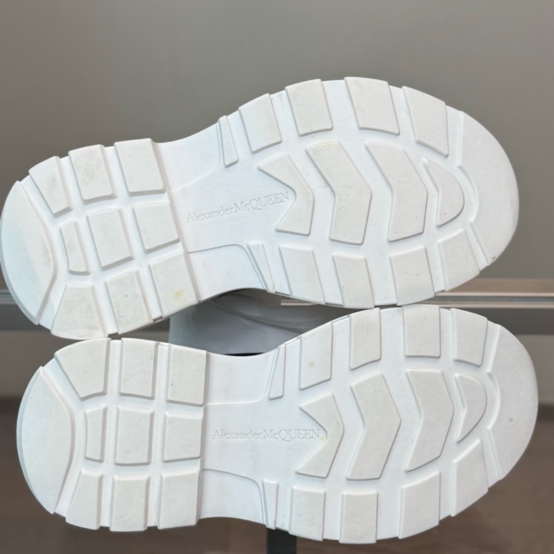 99新麥昆/Alexander McQueen 黑白帆布馬丁靴 尺碼/36 🈚附件-8