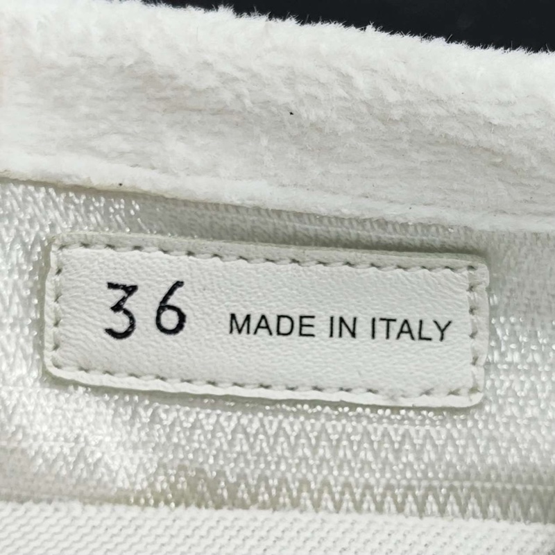 Miumiu繆繆 25ss 秀款白棕色做舊綁帶芭蕾鞋 白色 36碼-6