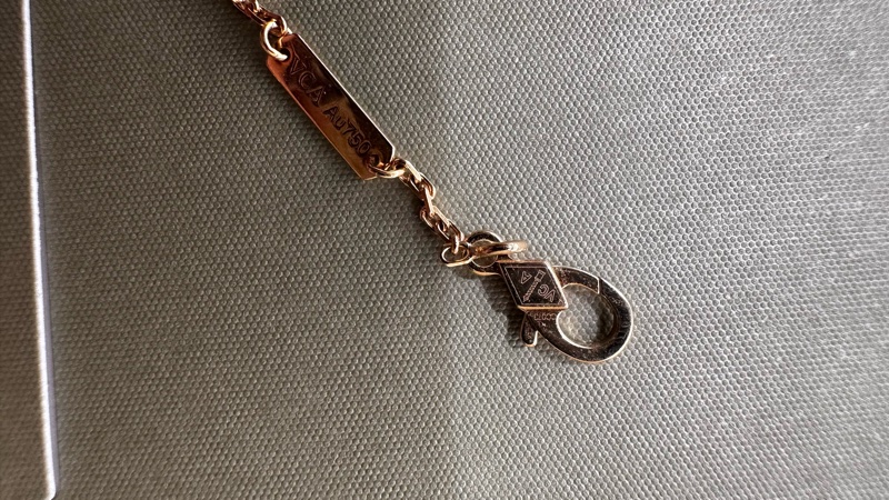 梵克雅寶 VAC黑色縞瑪瑙項鍊 有購證-9