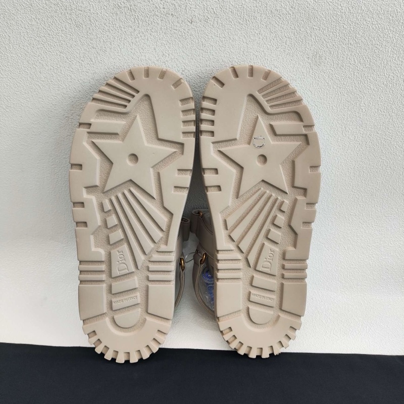 DIOR迪奧 DiorAct 羊皮 沙灘涼鞋女款 米色  40碼-6
