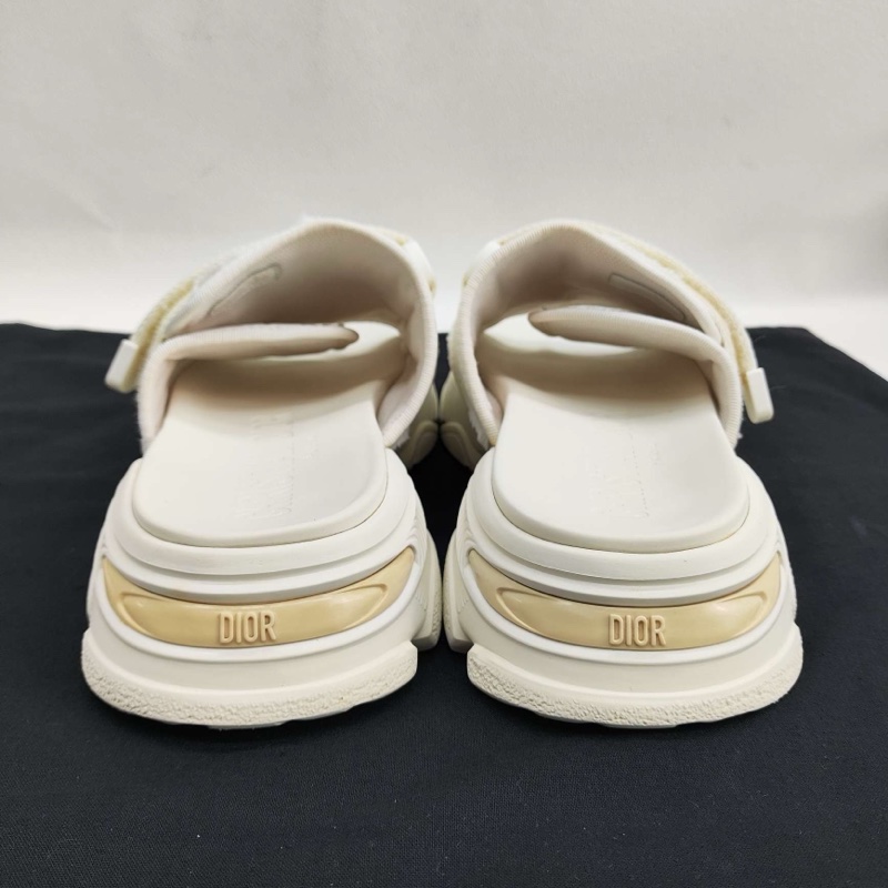 DIOR迪奧 D-Wander 靜音 一字拖鞋女款 白色  39碼-4