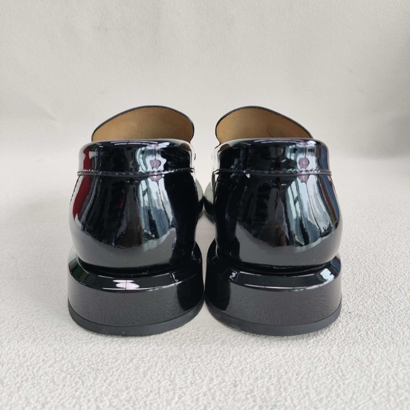 CHANEL香奈兒 漆皮 珍珠Logo 樂福鞋 女款 35.5碼-4