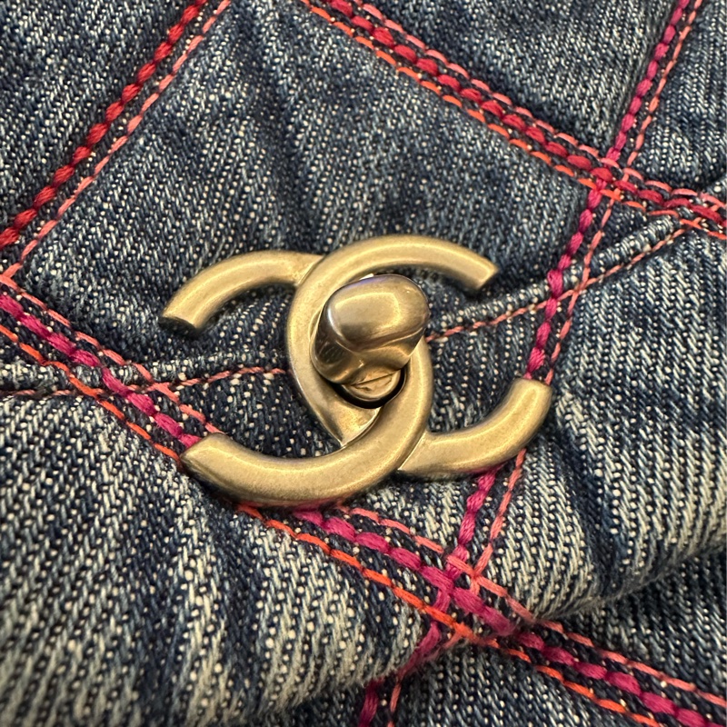 Chanel 牛仔馬鞍包-3