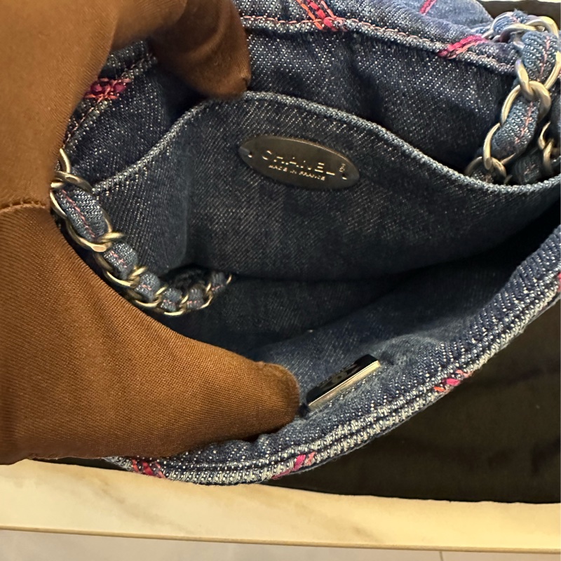 Chanel 牛仔馬鞍包-4