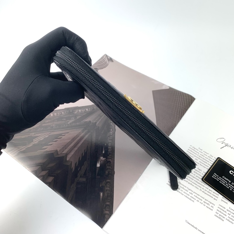 Chanel boy羊皮長夾-4