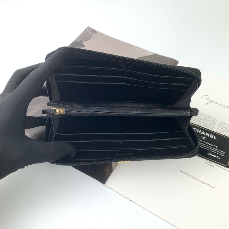 Chanel boy羊皮長夾-7