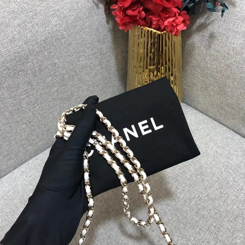 22s CHANEL香奈兒春夏愛心包羊皮金扣鏈條包，芯片款-6