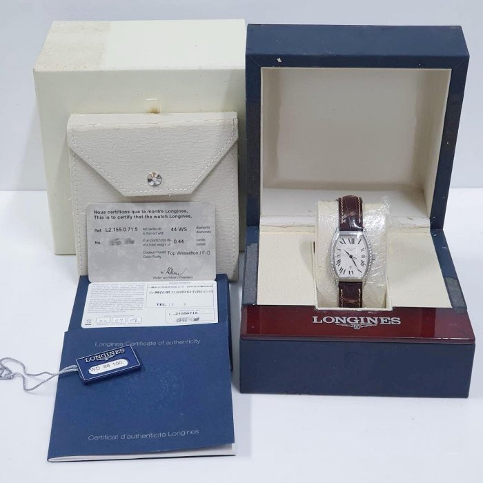 【大眾名錶】 LONGINES 浪琴 L2.155.0.71.5 典藏系列 酒桶型 2009/07 L1639-9