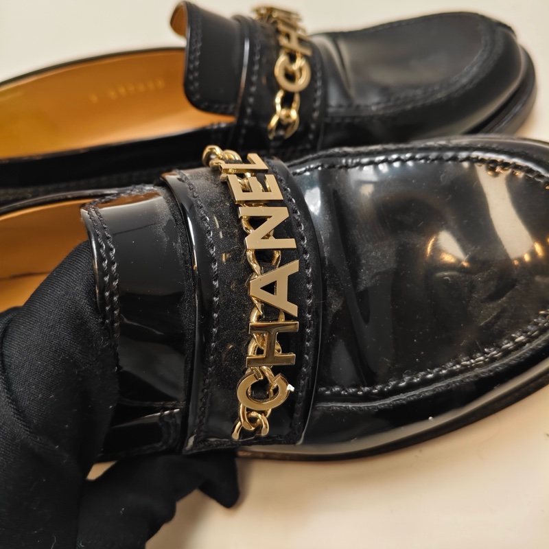 CHANEL/香奈兒 小牛皮 時尚平底 樂福鞋 女款 36.5碼-3