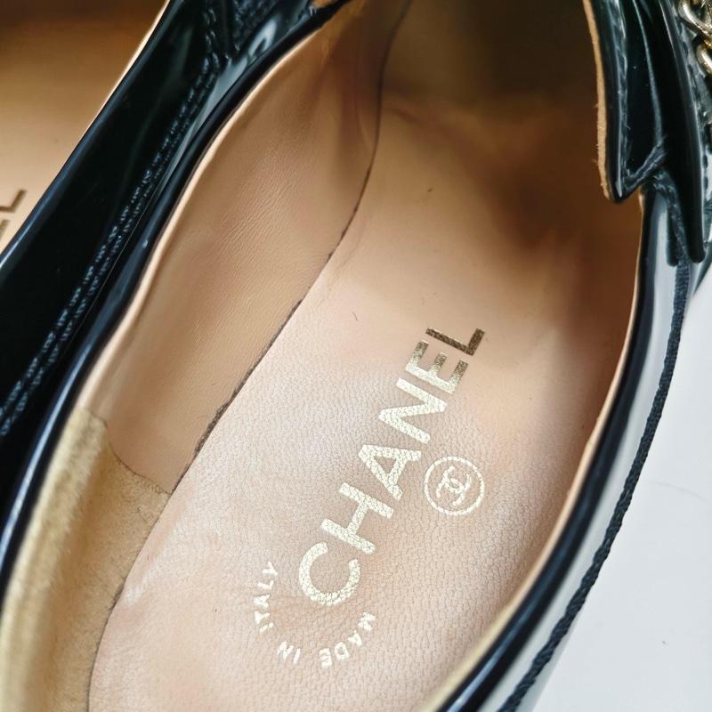 CHANEL/香奈兒 小牛皮 時尚平底 樂福鞋 女款 36.5碼-4